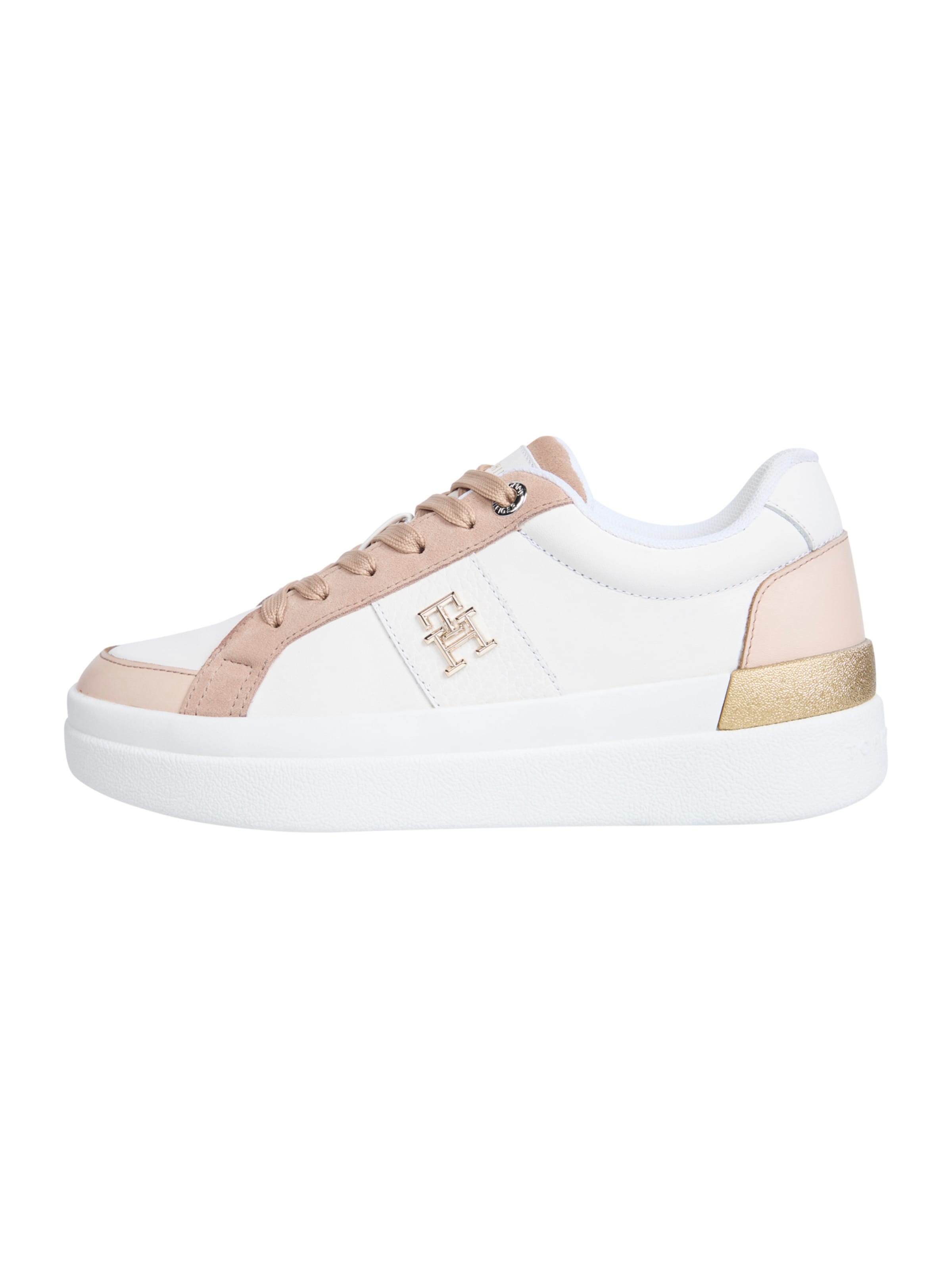 Baskets basses TOMMY HILFIGER en blanc : devant