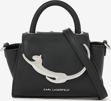 Karl LagerfeldRučna torbica 'Choupette' - crna boja: prednji dio