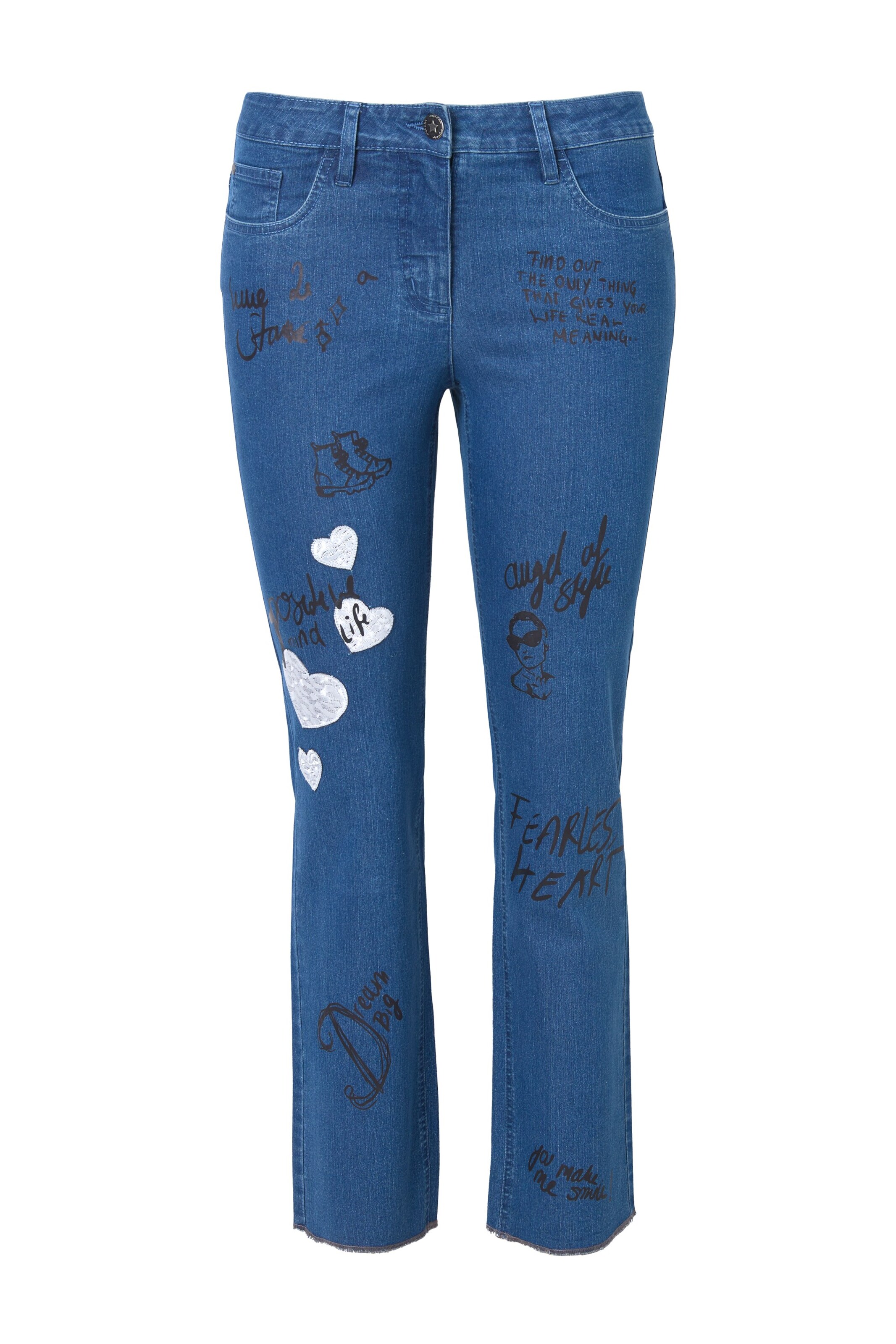Angel of Style Skinny Jeans in Blauw: voorkant