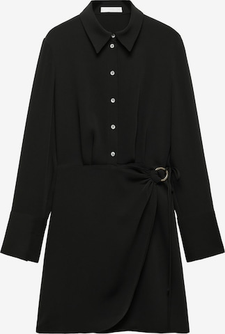 MANGO Shirt dress 'Bela' in Black: front