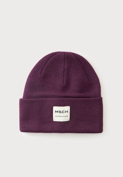 MSCH COPENHAGEN Beanie 'Mojo' in 55-60 in Blackberry / White, Item view
