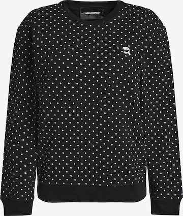 Karl Lagerfeld Collegepaita 'Ikon' värissä musta: etupuoli