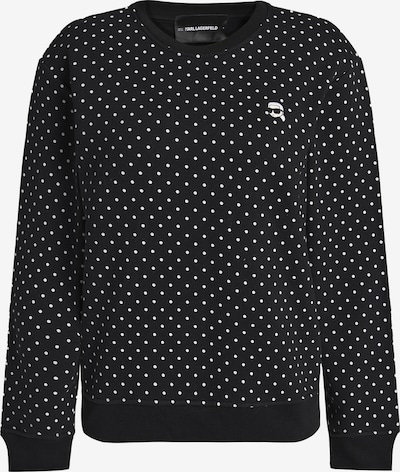 Karl Lagerfeld Collegepaita 'Ikon' koossa XS värissä musta / valkoinen, Tuotenäkymä