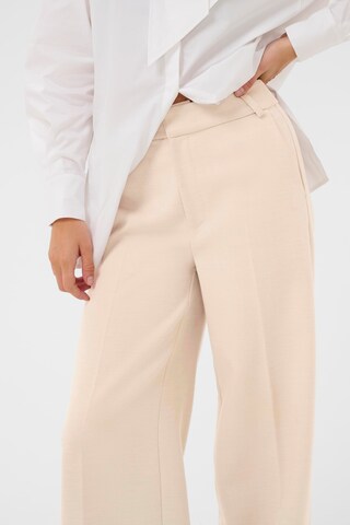 Wide Leg Pantalon à plis 'HollynIW' InWear en beige