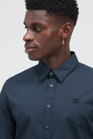 CMPD Regular fit Button Up Shirt in Blue