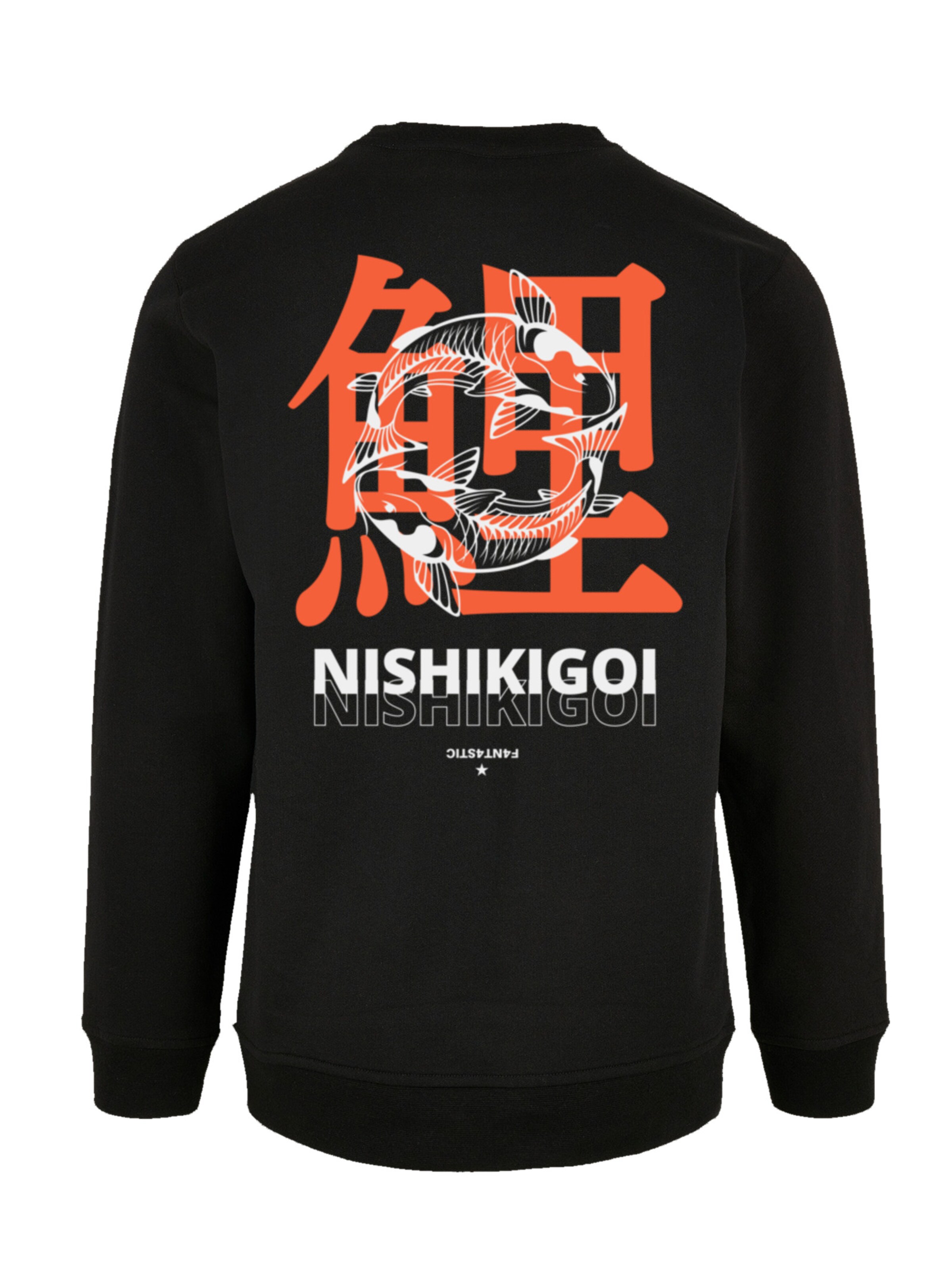 F4NT4STIC Sweatshirt 'Nishikigoi Koi' in Zwart