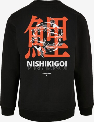 F4NT4STIC Sweatshirt 'Nishikigoi Koi' in Zwart