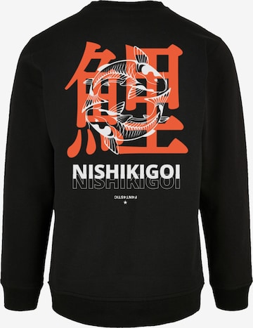 F4NT4STIC Sweatshirt 'Nishikigoi Koi' in Schwarz