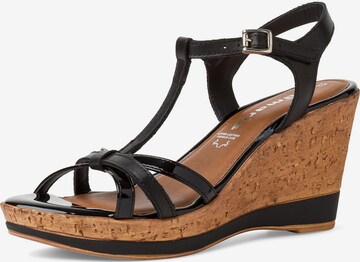 TAMARIS Sandals in Black: front