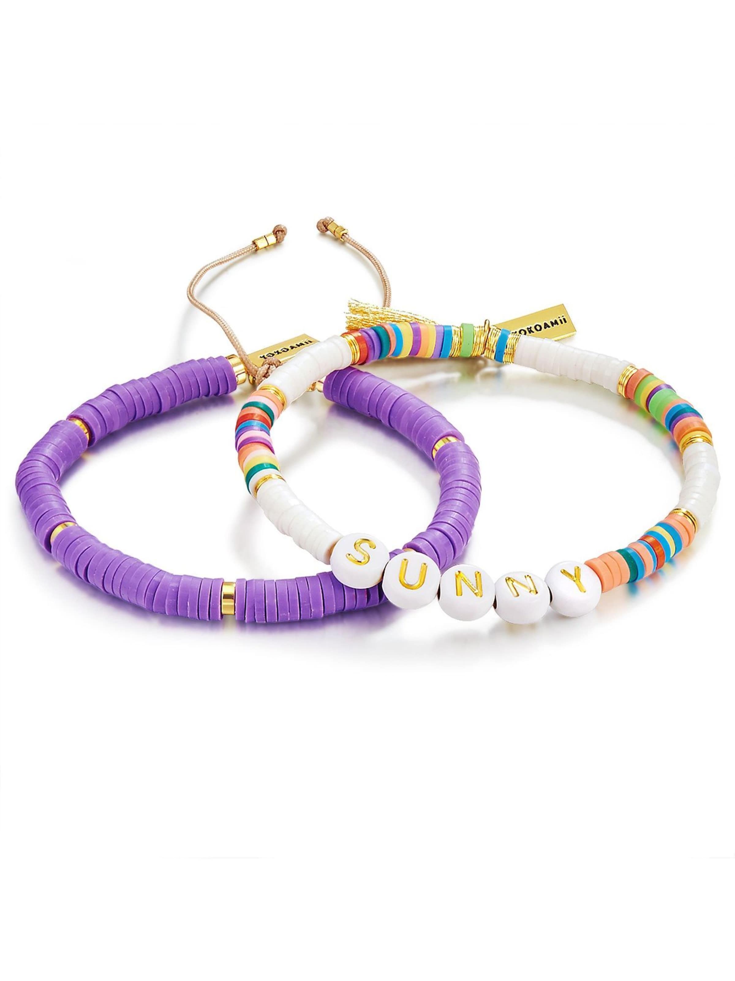 Yokoamii Armband in Lila: Vorderseite