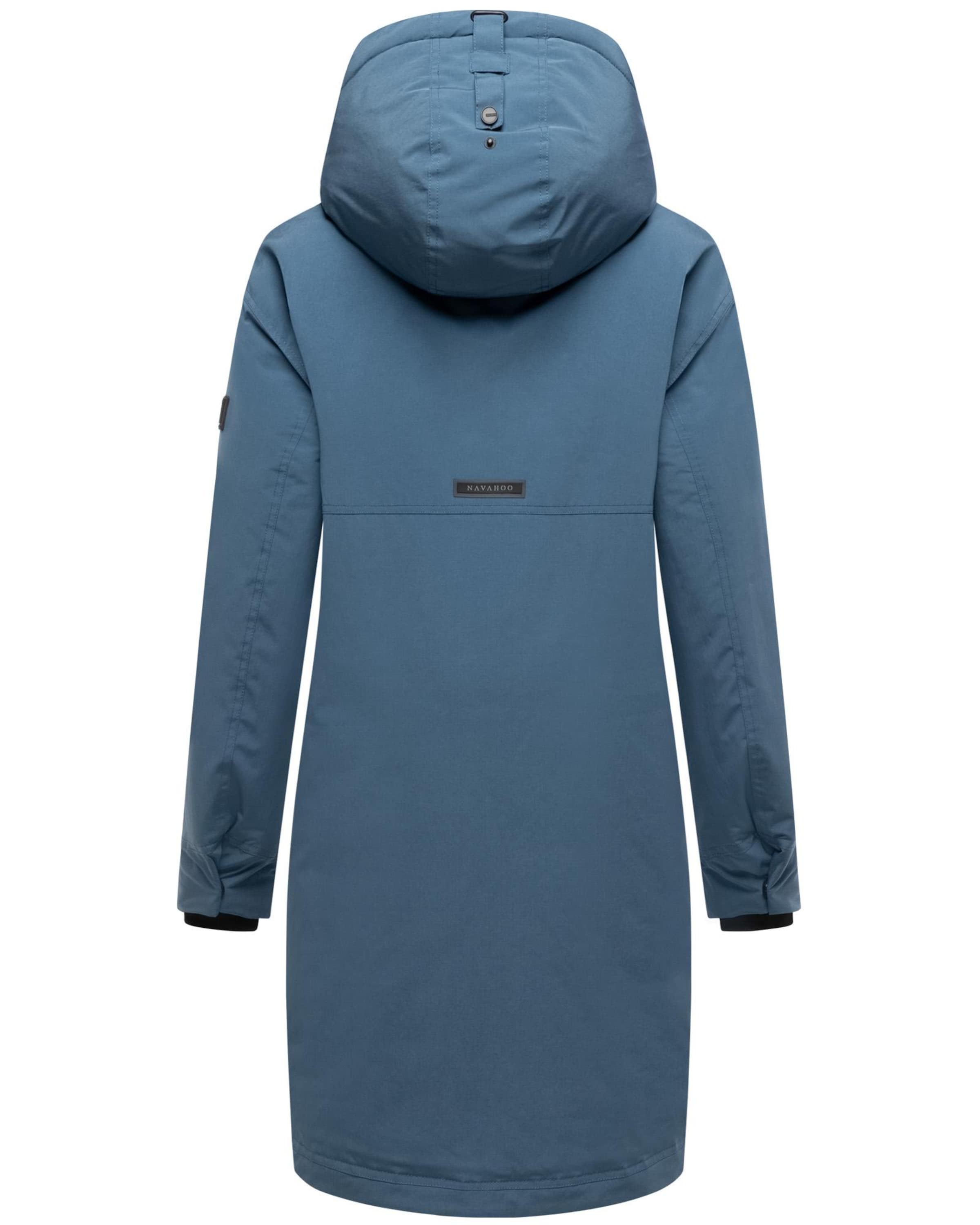 NAVAHOOZimski kaput 'Hageltanz 14' - plava boja