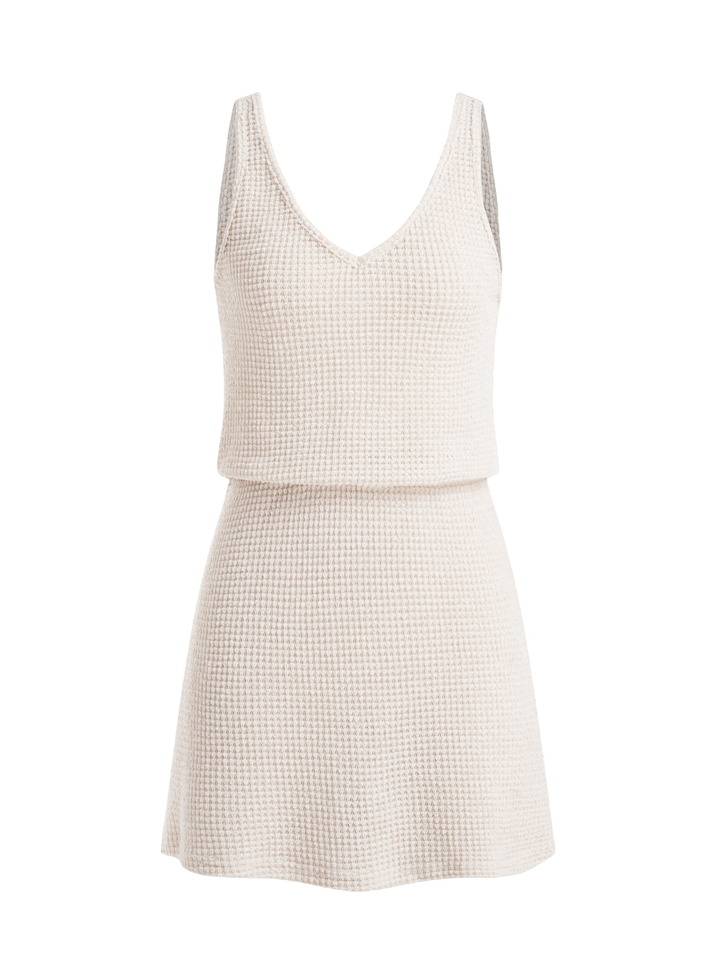 Cupshe Beach Dress 'Elasticized waist' in Beige: front