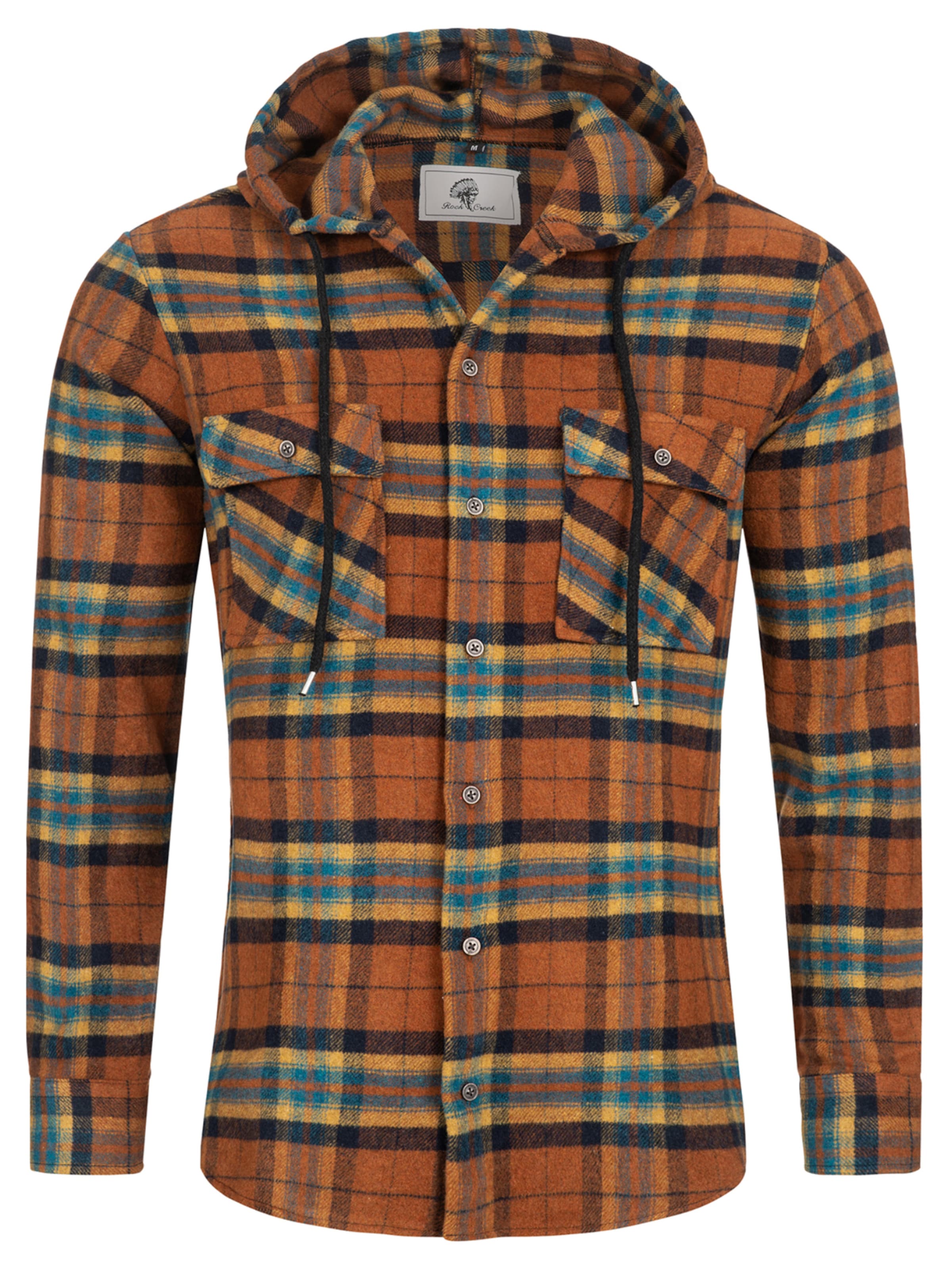 Rock Creek Hemd in Braun: Vorderseite