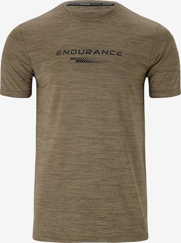 ENDURANCE - Camiseta funcional 'PORTOFINO' en marrón: frente