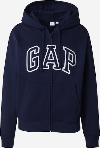 GAP Кофта на молнии 'HERITAGE' в Синий: спереди