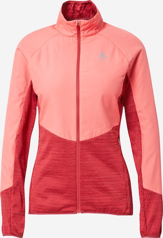 Veste de sport ODLO en rouge : devant