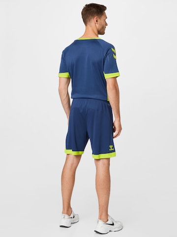 Hummel Regular Sportshorts 'Lead Poly' in Blau