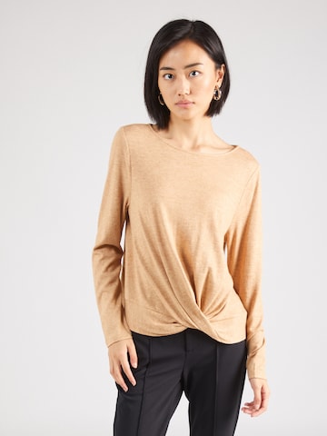 s.Oliver Shirt in Bruin: voorkant