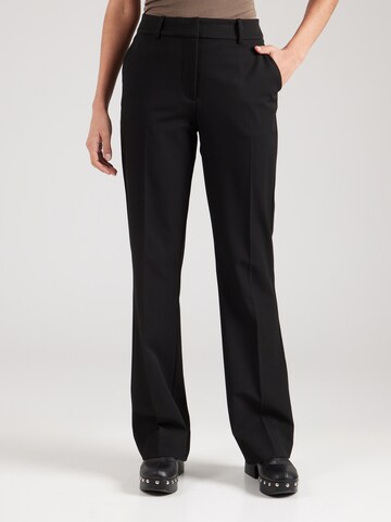 Samsøe Samsøe Boot cut Trousers with creases 'Lota' in Black: front