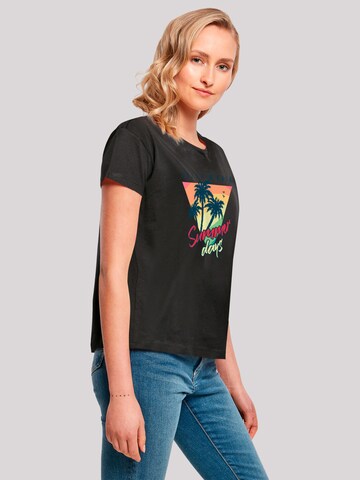 F4NT4STIC T-Shirt 'California Palmen Retro' in Schwarz