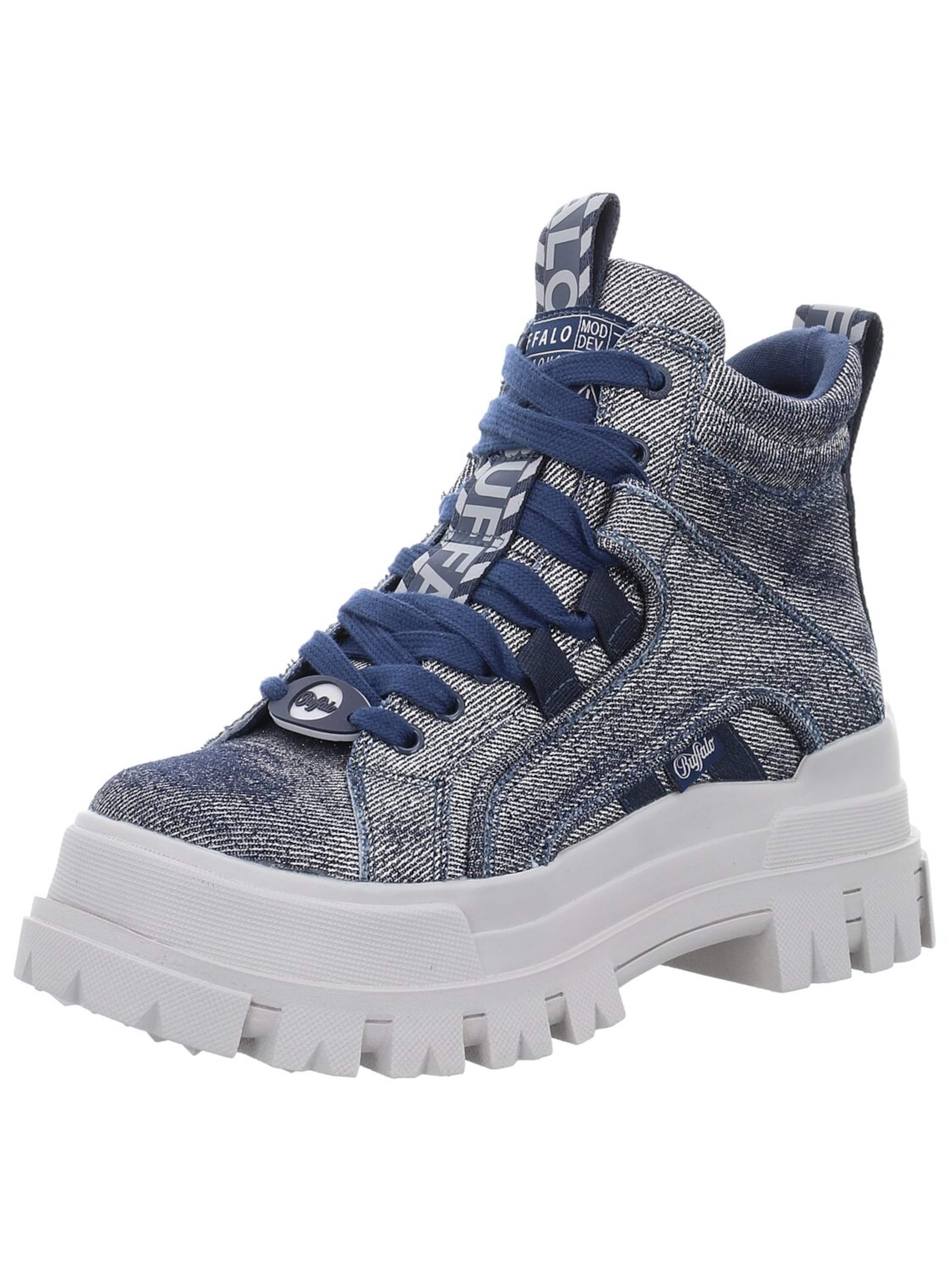 BUFFALO Lace-Up Boots 'Damen Stiefelette 1622560 Textil in blau' in 37 in Blue, Item view