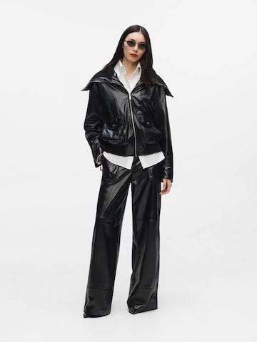 Karl Lagerfeld - Perna larga Calças em preto