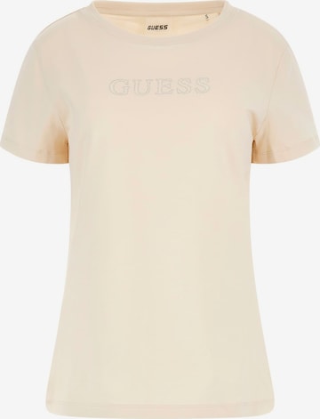 GUESS T-Shirt in Beige: Vorderseite