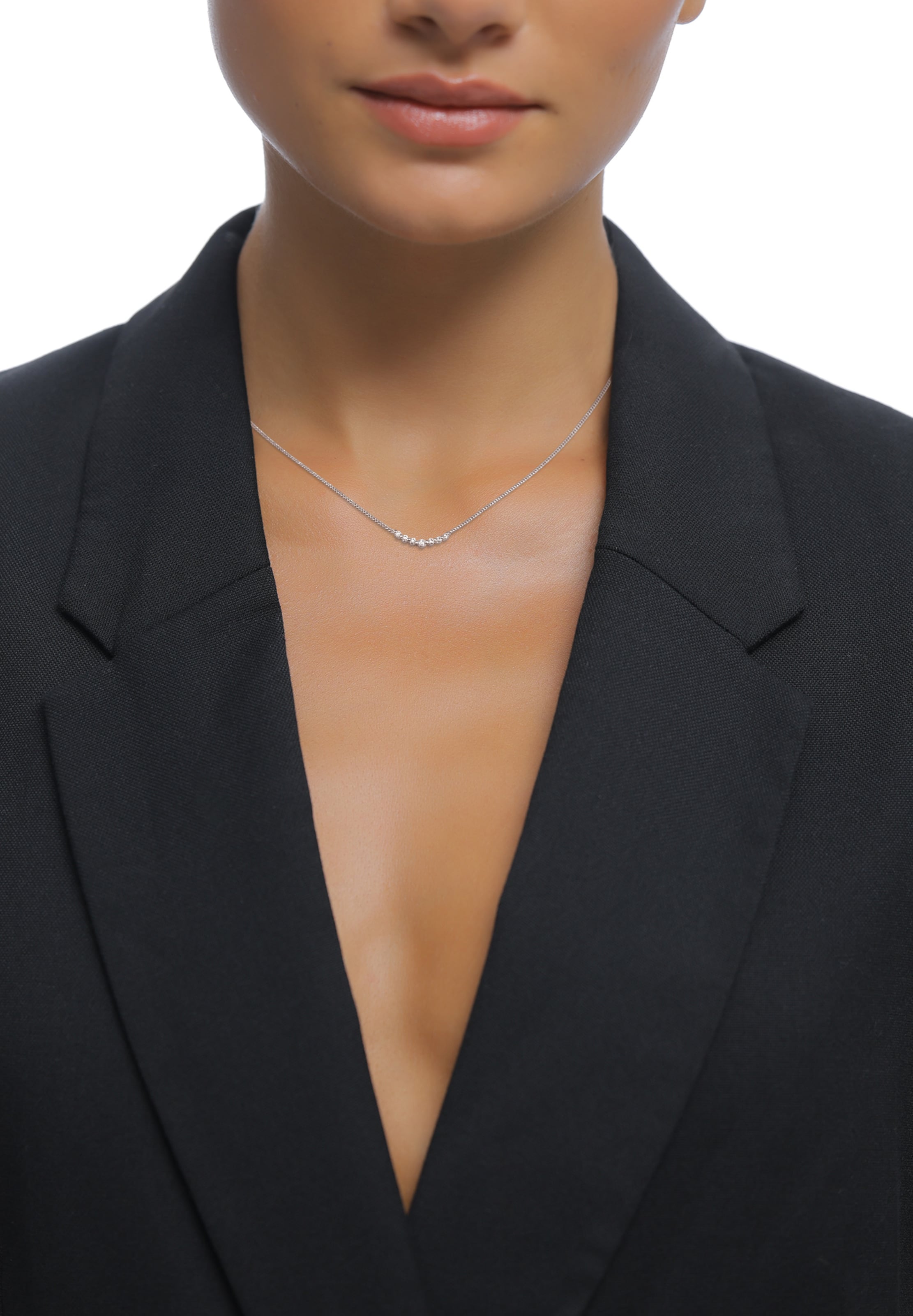 Elli DIAMONDS Ketting in Zilver: voorkant