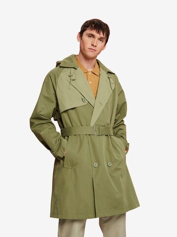 ESPRIT Between-Seasons Coat in Green: front