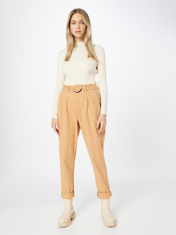 Peppercorn Pleat-Front Pants 'Dalina' in Brown