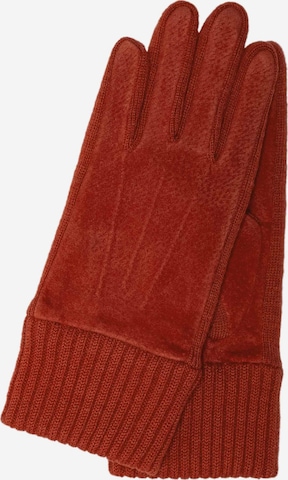 KESSLER Full Finger Gloves in Red: front