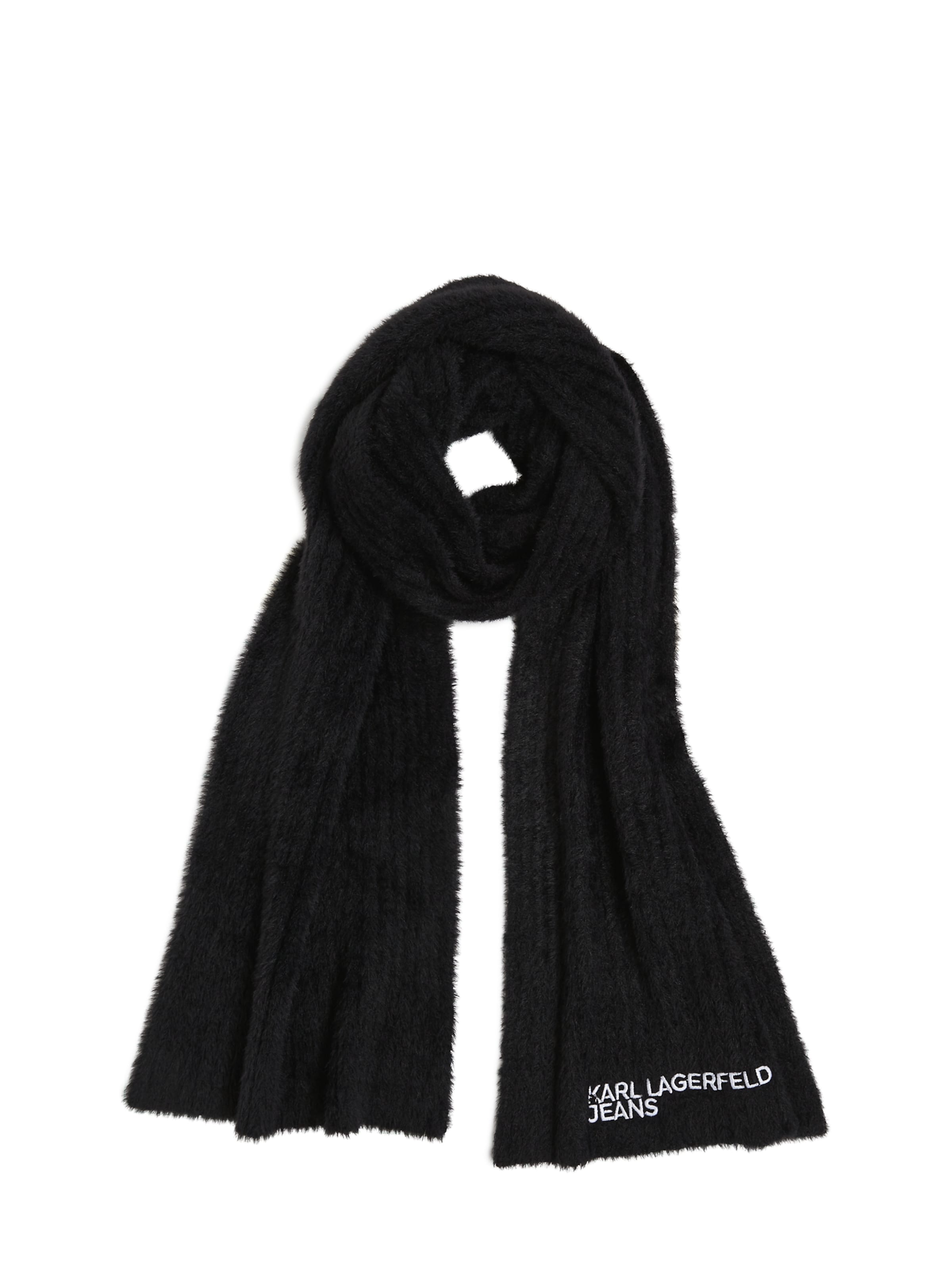 KARL LAGERFELD JEANS Scarf in Black: front
