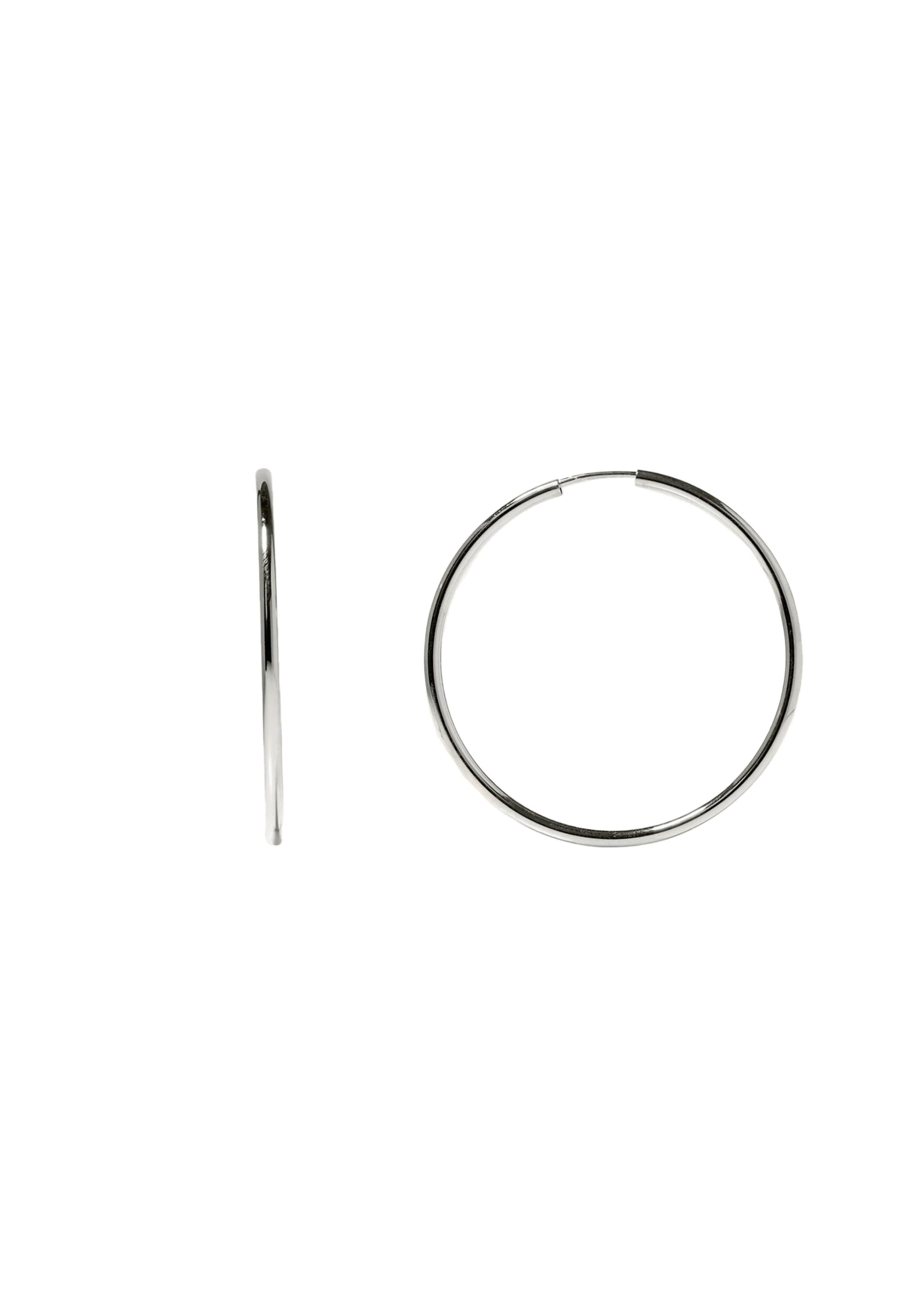 Stilnest Earrings in Silver: front