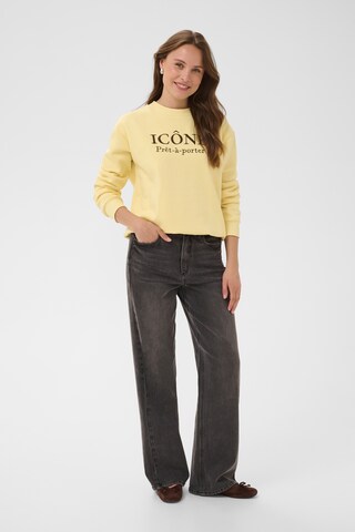Kaffe - Sweatshirt em amarelo