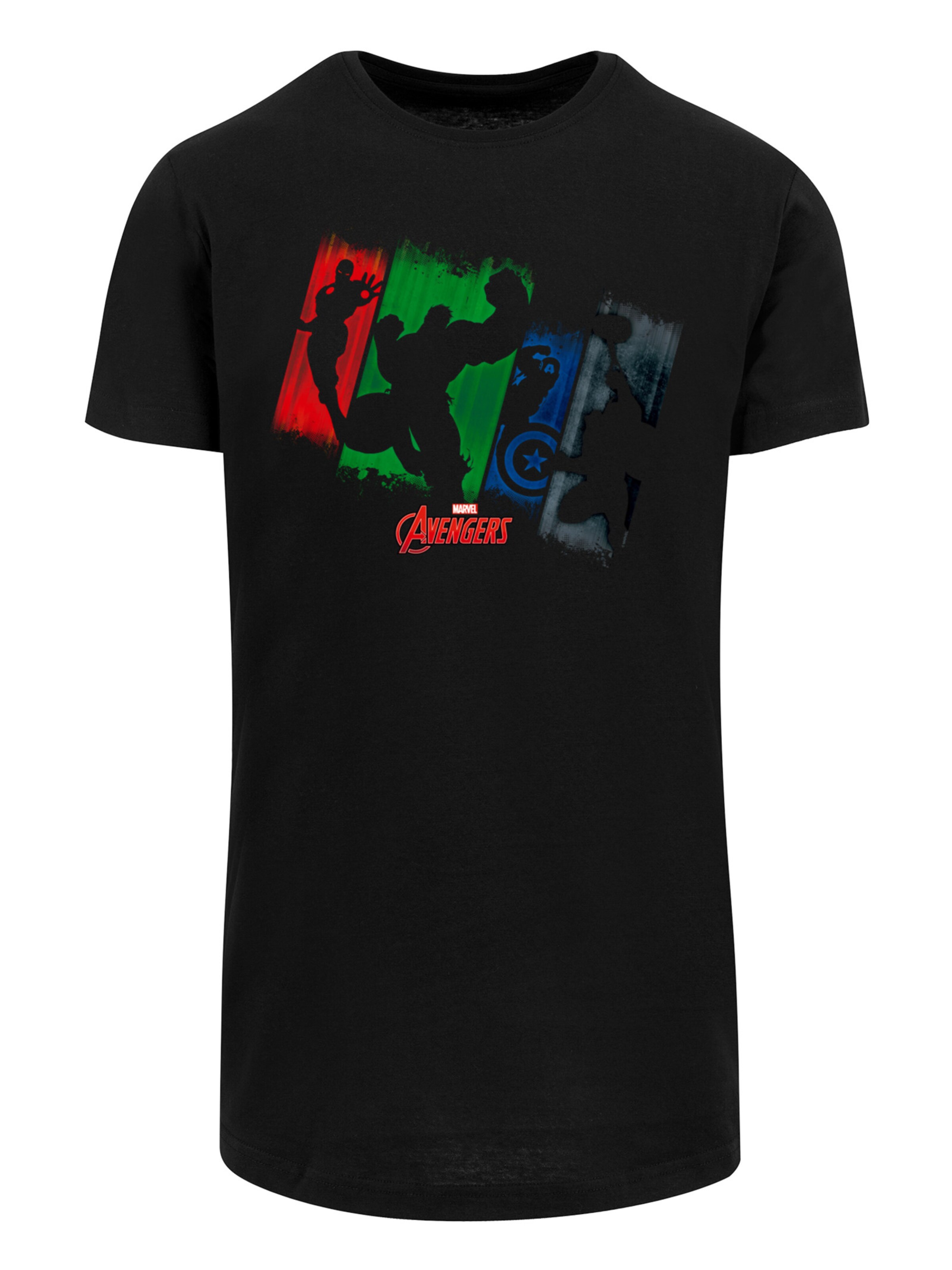 T-Shirt 'Avengers' F4NT4STIC en noir : devant