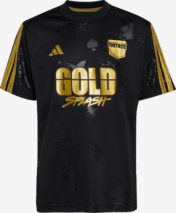 juoda ADIDAS SPORTSWEAR Sportiniai marškinėliai 'Adidas X Fortnite Midas': priekis