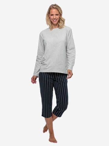 SCHIESSER Pyjama 'Organic Cotton' in Grijs