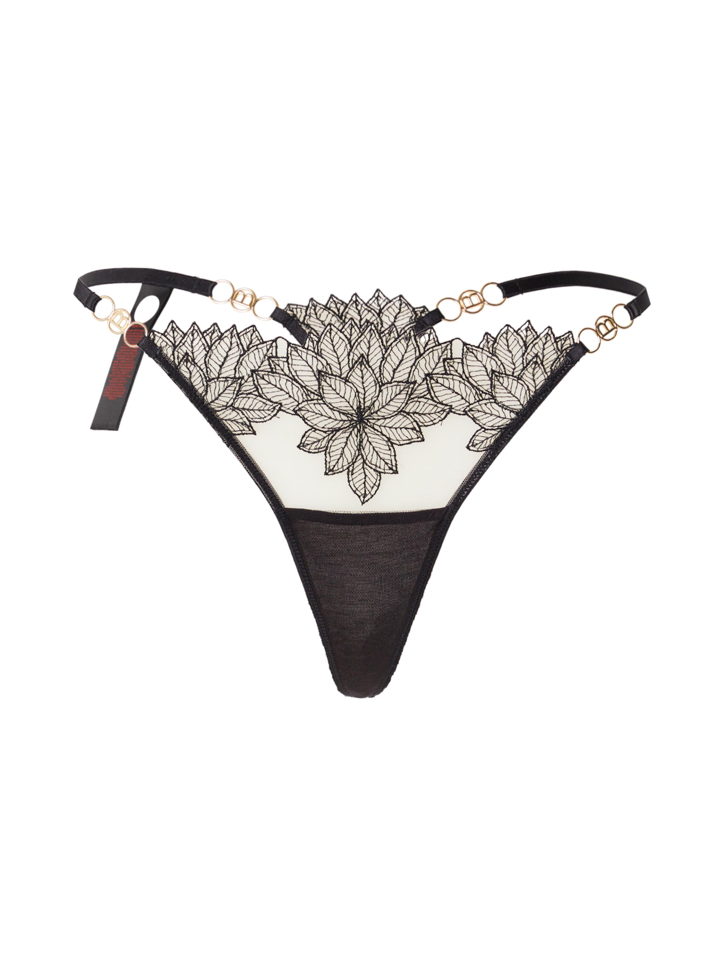 Bluebella String 'Inaya' i svart: framsida