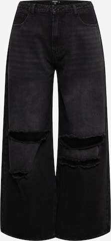 Missguided Plus Jeans in Black: front