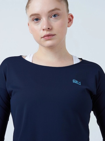 SPORTKIND Shirt '3/4 Loose Fit' in Blauw