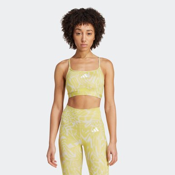 ADIDAS PERFORMANCE Bralette Sports bra in Yellow: front