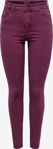 ONLY Skinny Spodnie 'MISSOURI' w kolorze różowy: przód