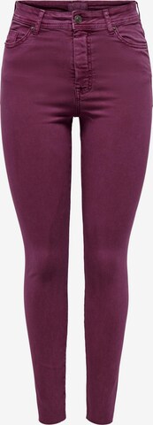 Skinny Pantalon 'MISSOURI' ONLY en rose : devant