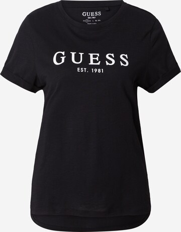 T-shirt GUESS en noir : devant