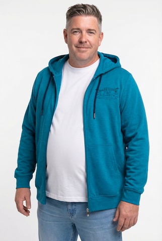 Men Plus Sweat jacket in Blue