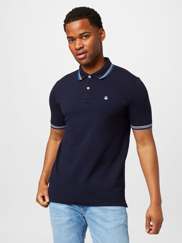 UNITED COLORS OF BENETTON Poloshirt in Blau: predná strana