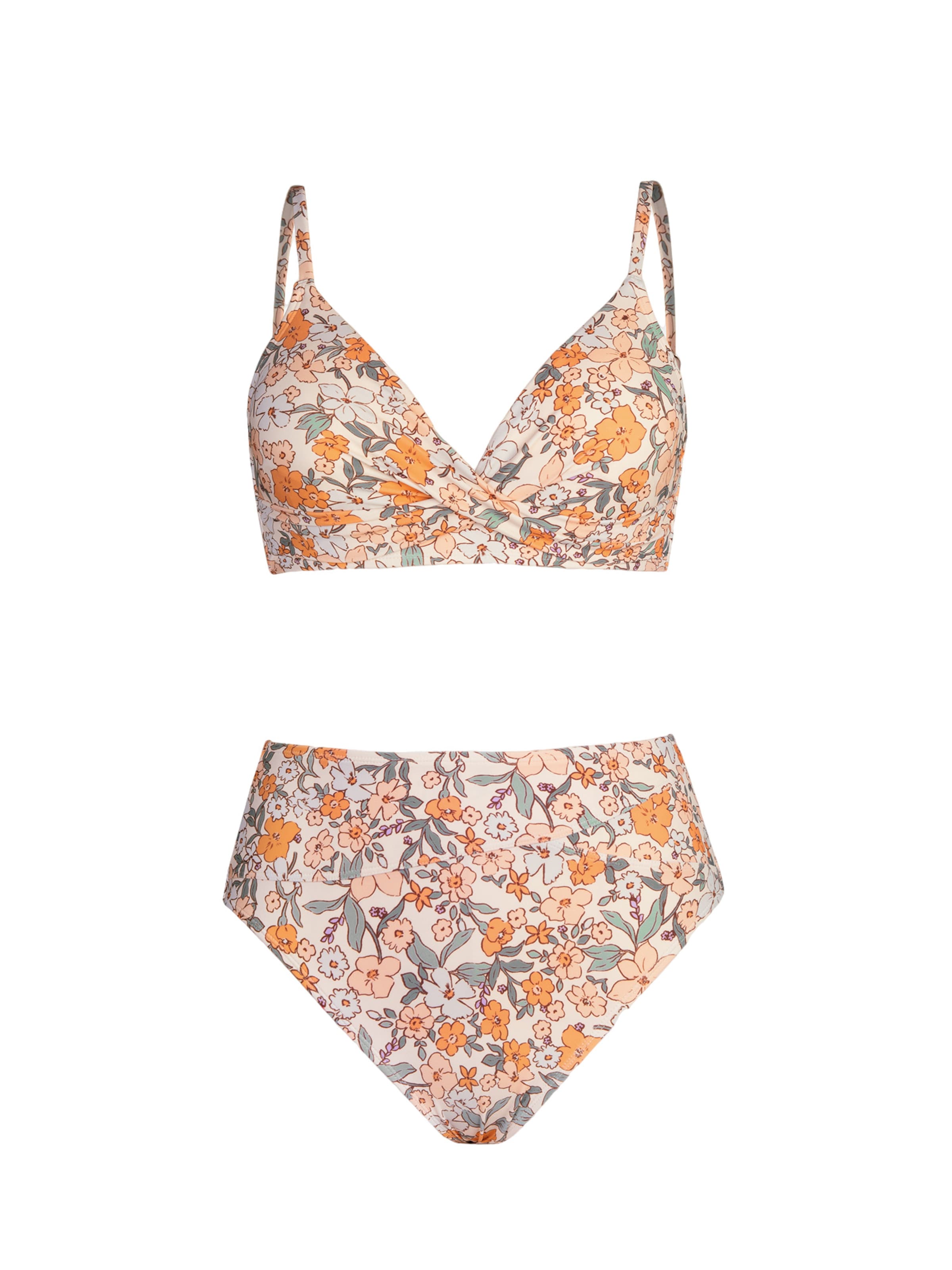 Cupshe Bustier Bikini 'DAA12C3B001DD'‌‌‌‌‌‌‌ in Gelb: Vorderseite