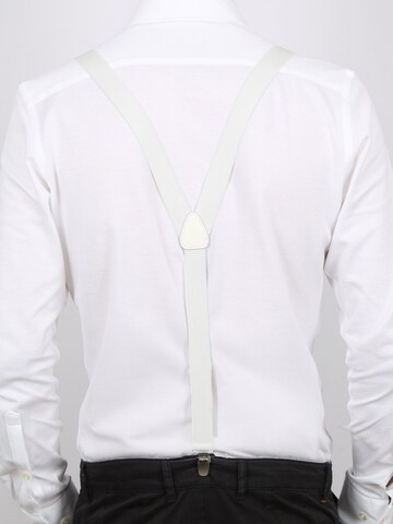 Profuomo Suspenders in White