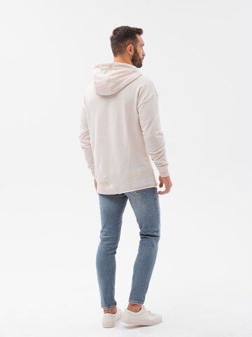Sweat-shirt Ombre en blanc