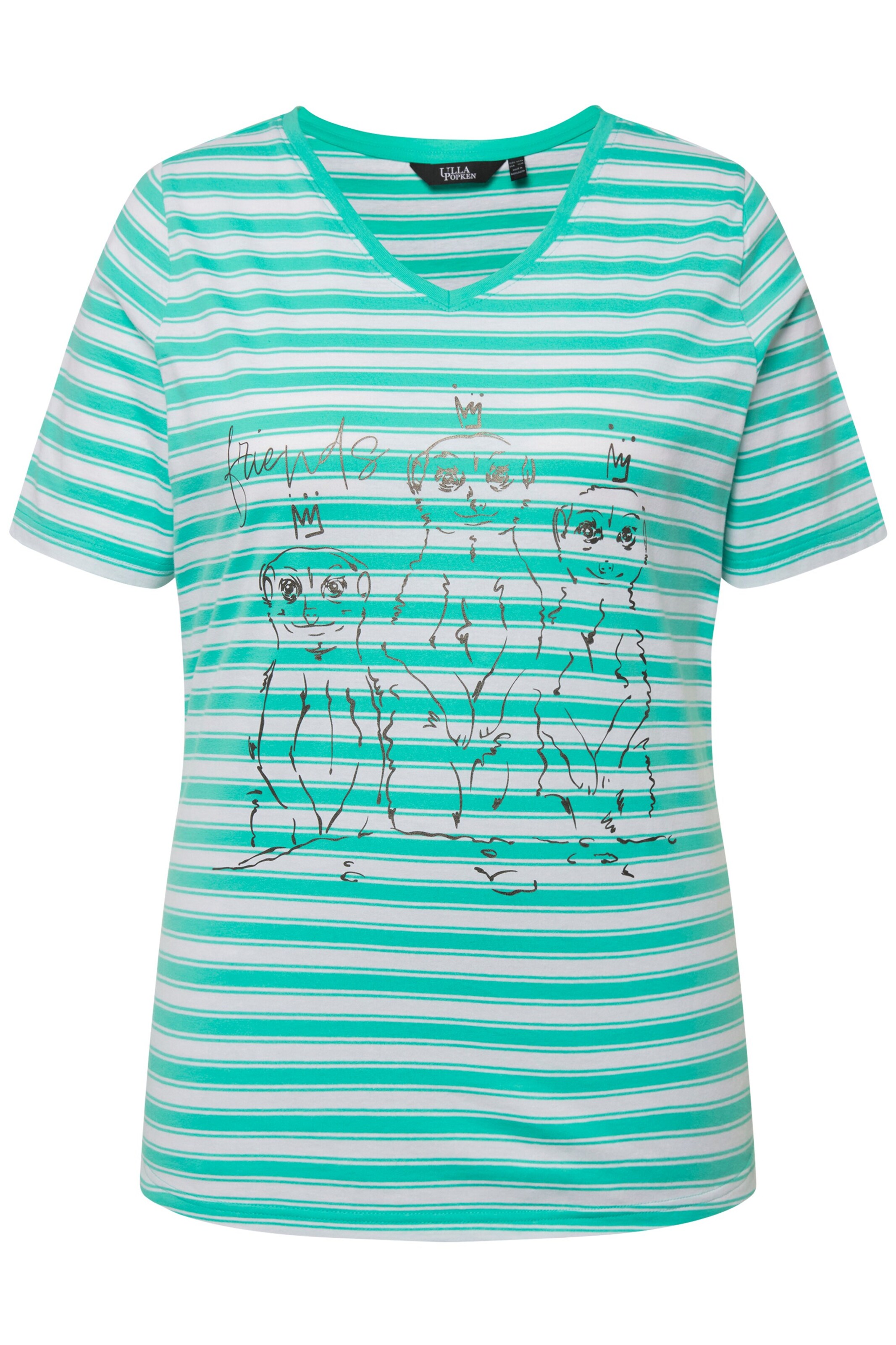 Ulla Popken Shirt in Mischfarben: Vorderseite